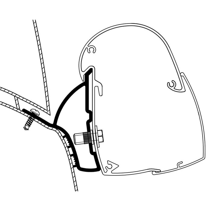 Thule Thule Hymer Car 302/Ducato H1 Adapter 5102