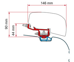 Fiamma Fiamma VW T5/T6 Rail Kit L1/L2 F40Van