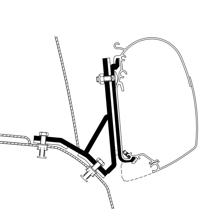 Thule Thule Ducato/Iveco H2 Lift Roof Adapter