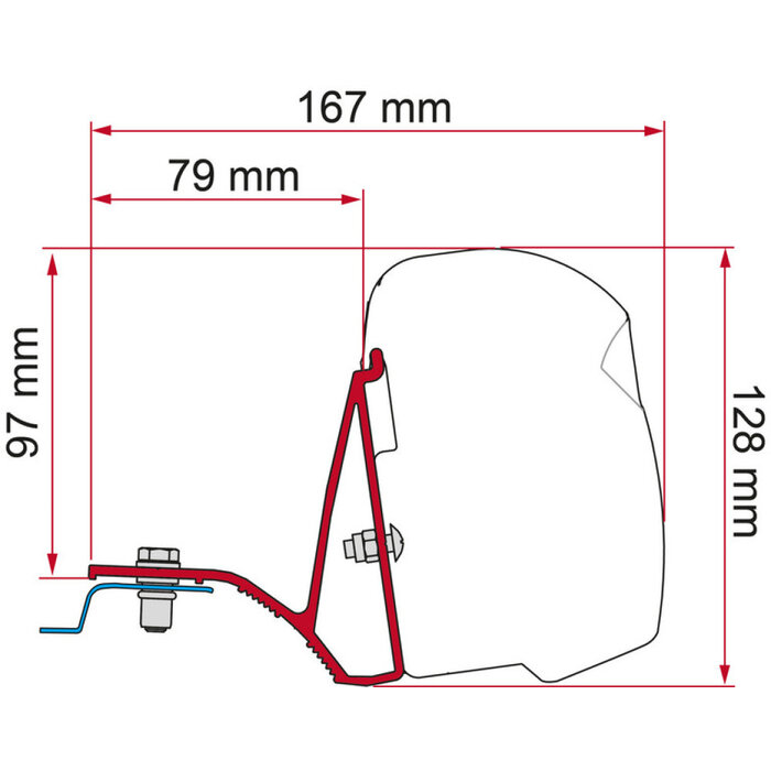 Fiamma Fiamma Kit Trafic/ Vivaro /Telento >15 Deep Black