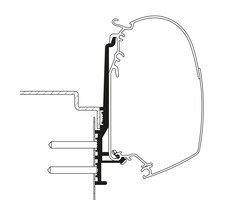 Thule Thule Adapter Knaus Tourer CUV 500 3mtr