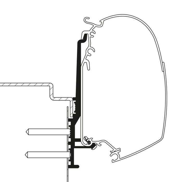 Thule Thule Adapter Knaus Tourer CUV 500 3mtr