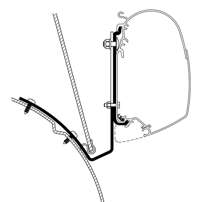 Thule Thule VW T4 Liftroof Adapter