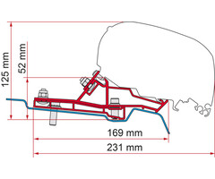 Fiamma Fiamma Adapter Ford Transit Van H2L3 320cm