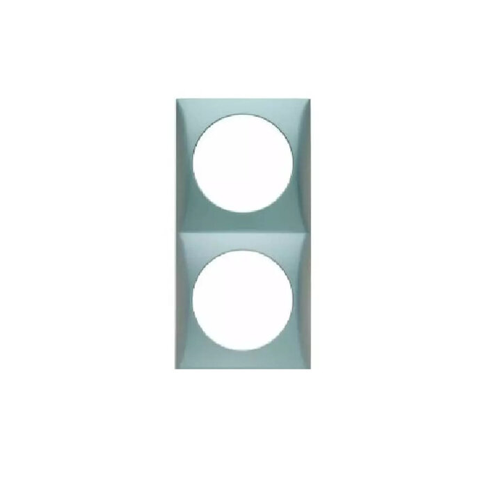 Berker Berker Afdekraam Flow 2-Vaks Chroom Hoogglans