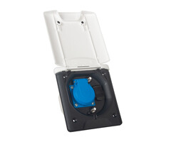 Fjord Outdoor Inbouwstekkerdoos Design 2014 230V/12V/Sat Wit 249