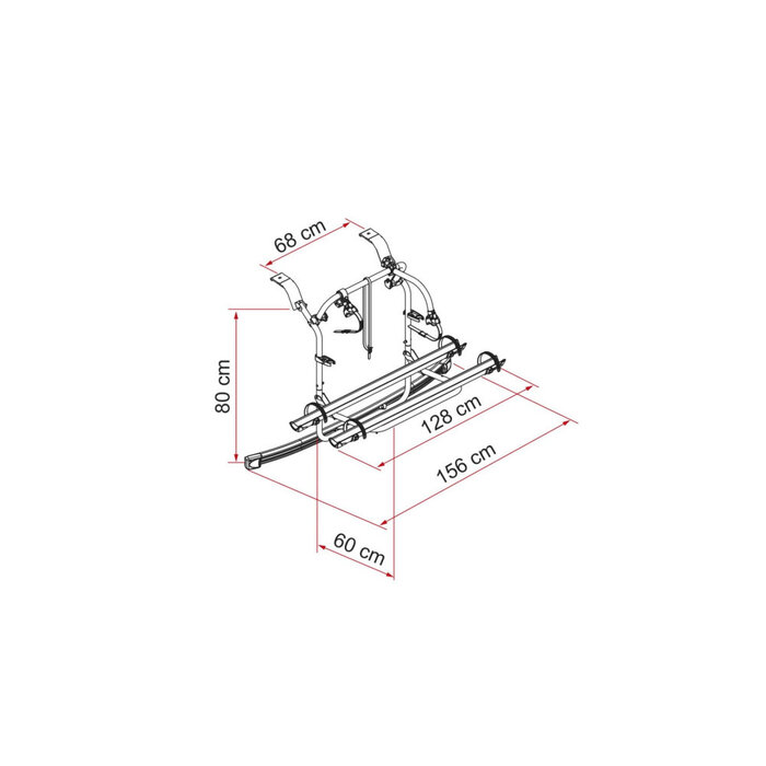 Fiamma Fiamma Carry-Bike Ford Custom Nugget/Plus Highroof Deep Black
