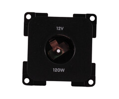 Presto 5 stuks Presto Contactdoos 12V Groot Inbouw S-10.000 Zwart