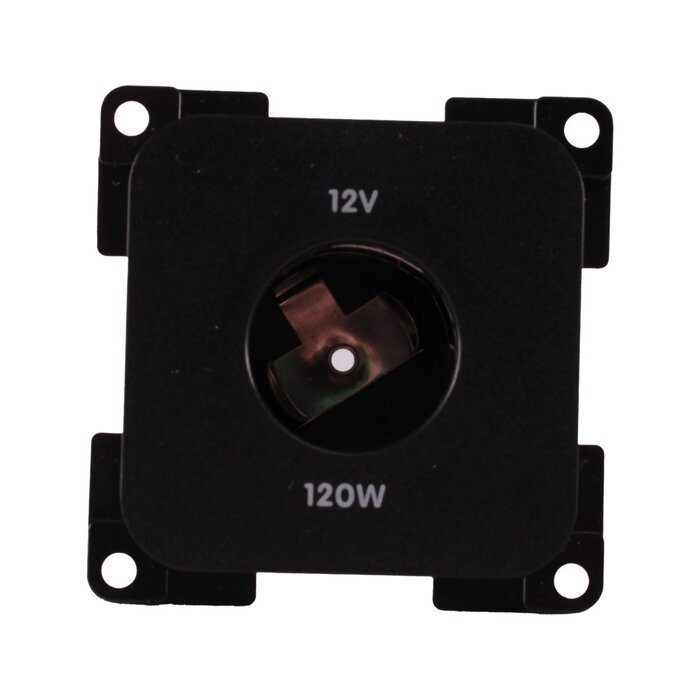 Presto 5 stuks Presto Contactdoos 12V Groot Inbouw S-10.000 Zwart