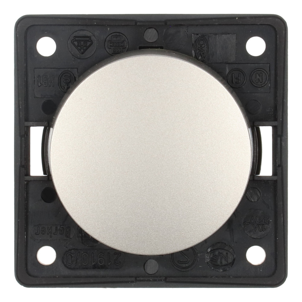 Berker Berker Impulsschakelaar Flow/Pure Inbouw RVS Mat