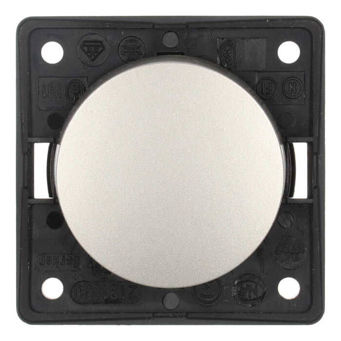 Berker Berker Impulsschakelaar Flow/Pure Inbouw RVS Mat