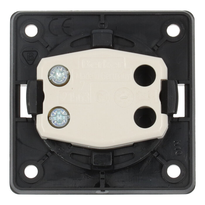 Berker Berker Impulsschakelaar Flow/Pure Inbouw RVS Mat