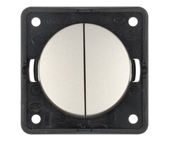 Berker Berker Serieschakelaar Flow/Pure Inbouw RVS Mat
