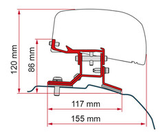 Fiamma Fiamma Ford Custom Kit H1-L1 >2012 F40Van