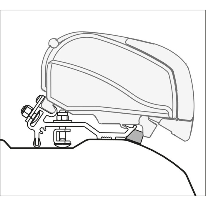 Fiamma Fiamma Kit Rain Guard Slim F80S Ducato 450cm