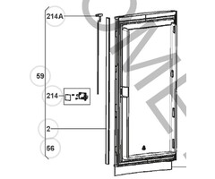 Dometic Dometic Afdeklijst deur zwart/grijs RMxx 85xx