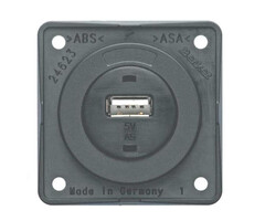 Berker Berker Contactdoos 1x USB Lader 12V Inbouw Grijs Mat
