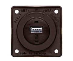 Berker Berker Contactdoos 1x USB Lader 12V Inbouw Bruin Mat