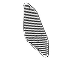 Dometic Dometic Glasdeksel 3-Pits HoekKookplaat