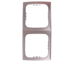 Berker 5 stuks Berker Afdekraam Flow 2-Vaks Truma Element Chroom