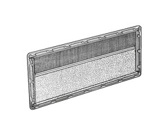 Dometic Dometic S3/S4 Binnenkader met rollos 70x60 crème