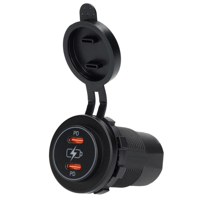 FjordOutdoor Power Line Contactdoos USB-C PD Lader 2x3A