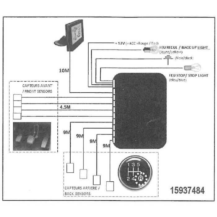 Vechline Vechline Parkeersensoren Set 8 12/24V