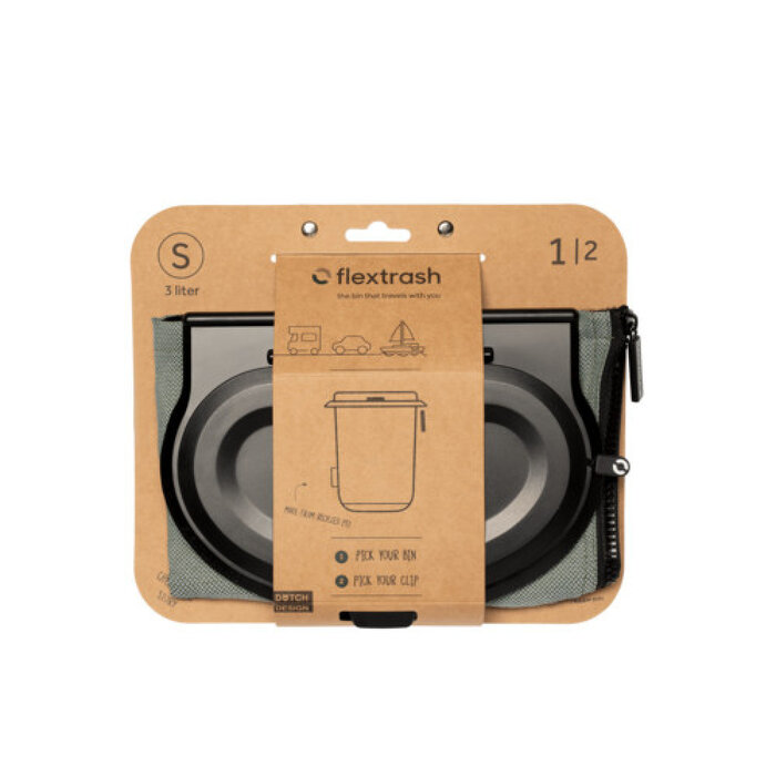 Flextrash Flextrash Afvalbak S 3L Ocean Green