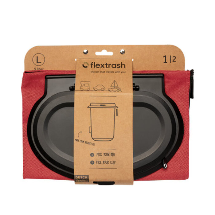 Flextrash Flextrash Afvalbak L 9L Autumn Red