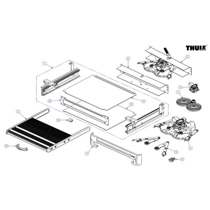 Thule Thule Slide-Out Frame G2 Ducato/Jumper/Boxer 550