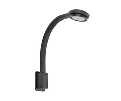 Fjord Outdoor LED Lamp Zwanenhals R2 Flex Rond + USB-C Zwart