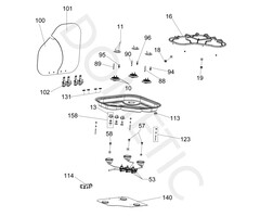 Dometic Dometic CE04 glasdeksel links RAL9005