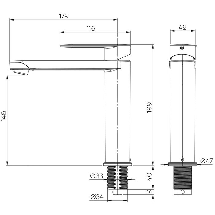 Reich Reich Mengkraan Linnea L Keuken Chroom