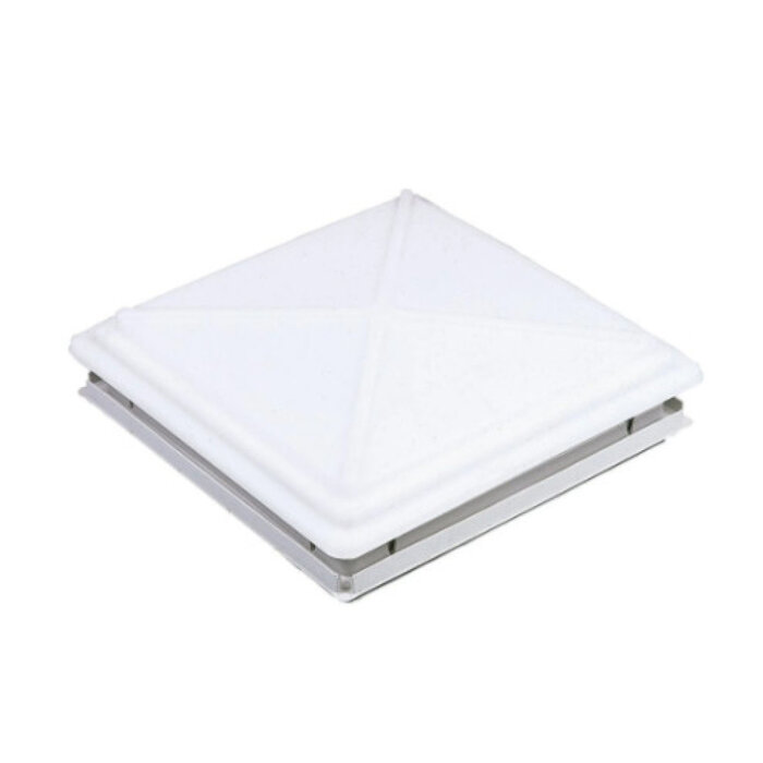 MPK MPK Dakluik 40x40cm Melkglas Grote Kap+Combirollo Grijs