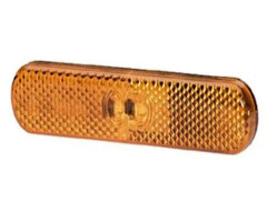 Hella Hella Zijmarkering LED met Reflector Rechthoekig Opbouw Oranje