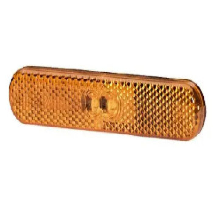 Hella Hella Zijmarkering LED met Reflector Rechthoekig Opbouw Oranje