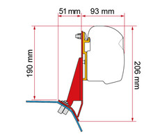 Fiamma Fiamma Kit Ford Custom V710 / VW Transporter T7 F45S F43Van