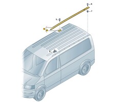 Thule VW C-Rail rechts VW Transporter T5 L1