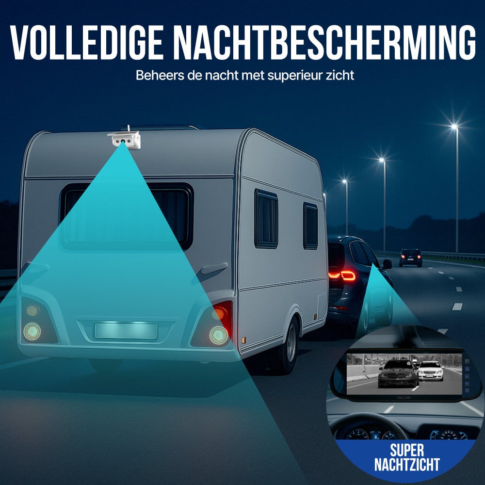 Falcon Falcon Achteruitrijcamera + Digitale Spiegel