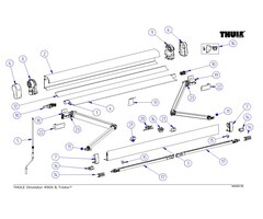 Thule Thule Lead Rail 4200/4900 4.00 wit
