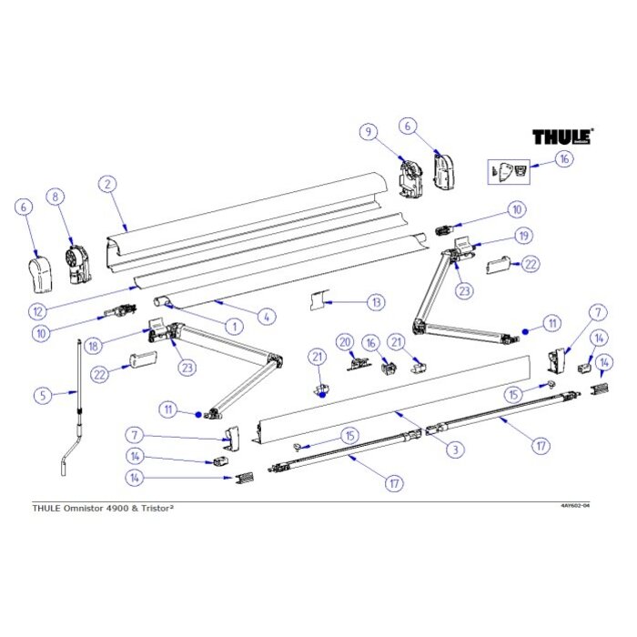 Thule Thule Lead Rail 4200/4900 4.00 wit