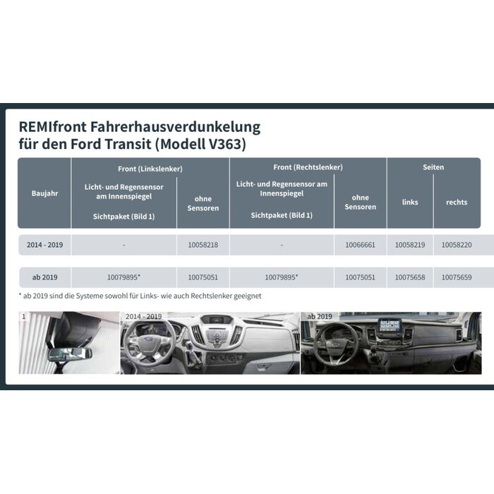 Remis Remifront 4 Ford Transit V363 >2019