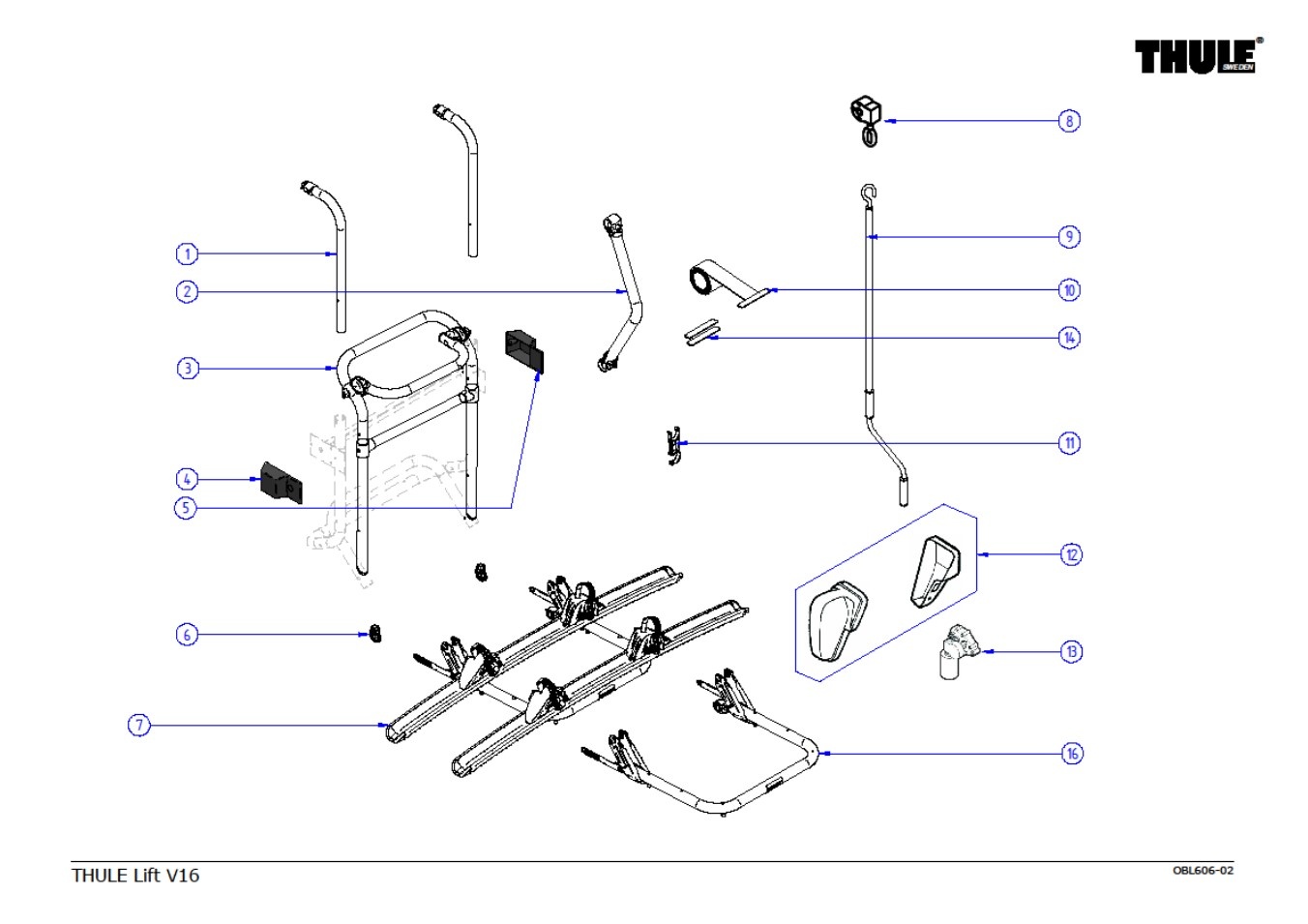 Thule Thule Lift V16 Ophangbeugel