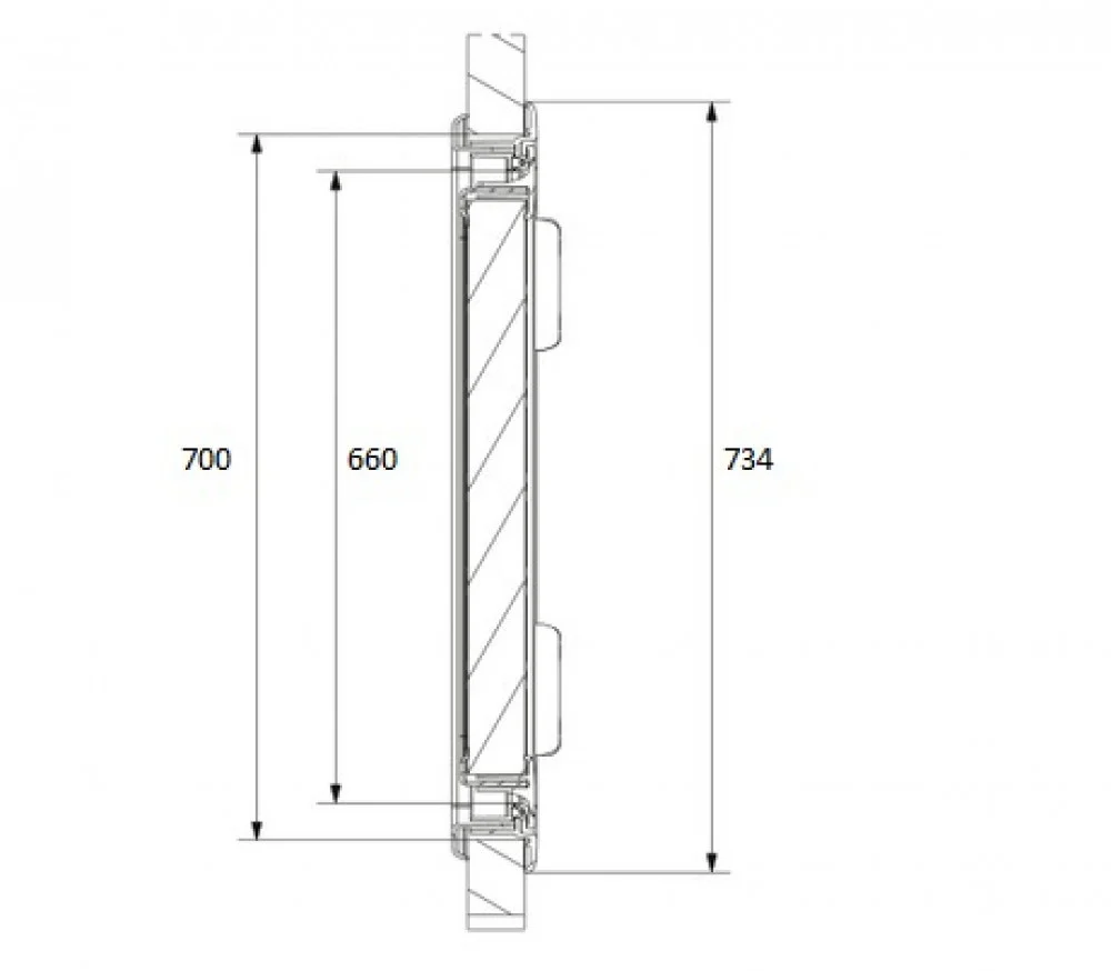 Dometic Dometic Serviceluik SK4 70x30.5cm Wit