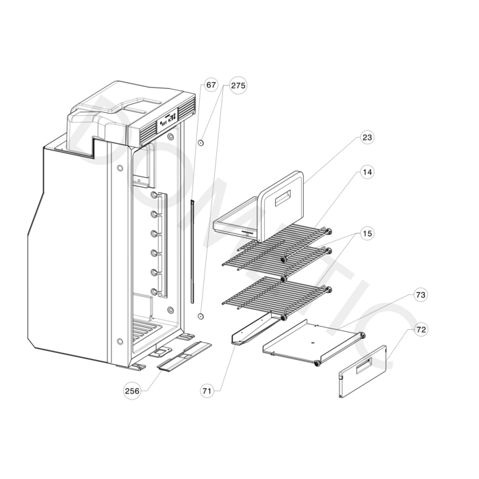 Dometic Dometic bovenrooster RC104X / RC10.4