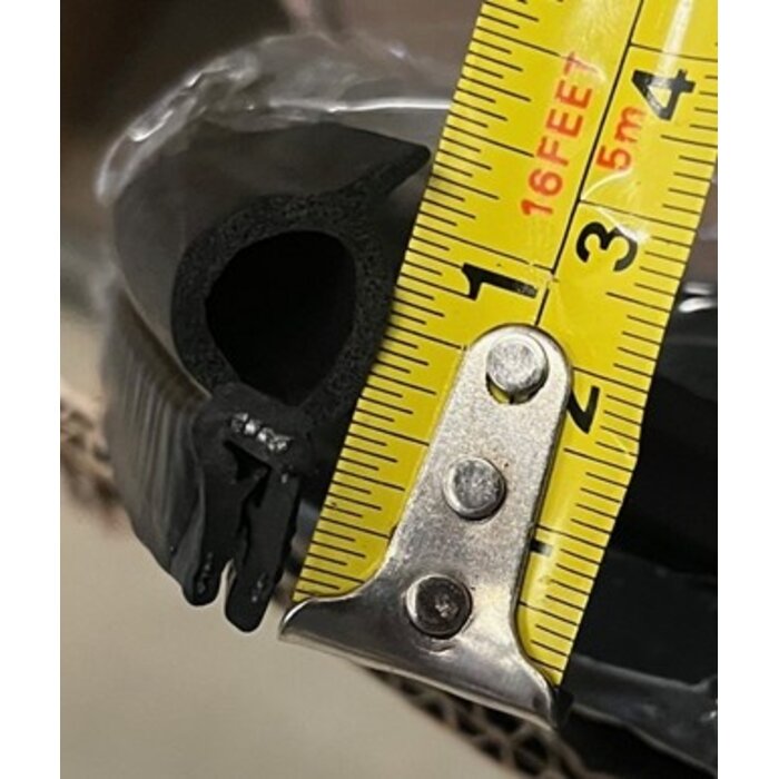 FjordOutdoor Klemprofiel met Sponsrubber Bovenkant 2-5mm 5mtr