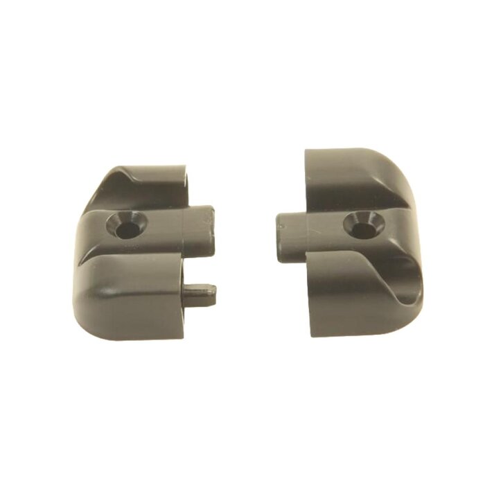 Polyplastic Eindstukje Scharnierlijst Zwart L+R