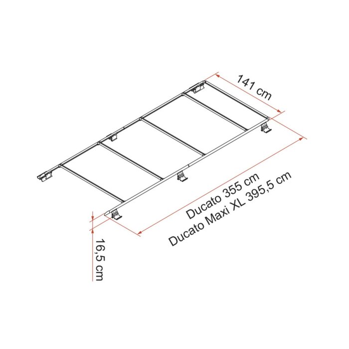 Fiamma Fiamma Roof Rail Ducato Maxi XL 05808-02-