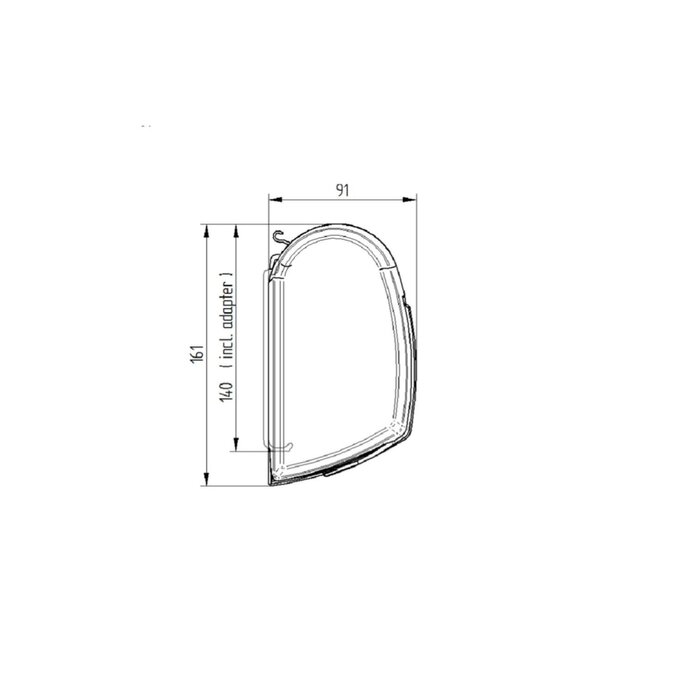 Thule Thule 5200 12V 300 Wit-Mystic Grey