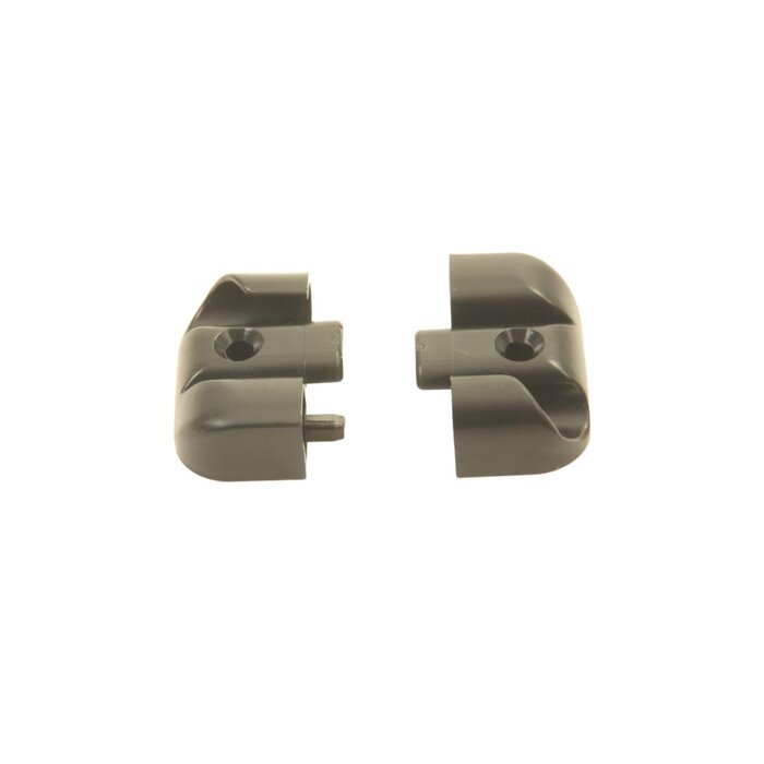 Polyplastic Eindstukje Scharnierlijst Zwart L+R